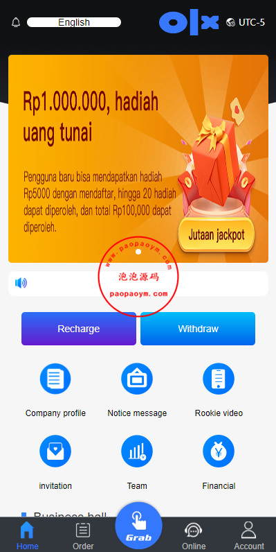 多语言抢单刷单系统/海外抢单刷单/派单/订单自动匹配